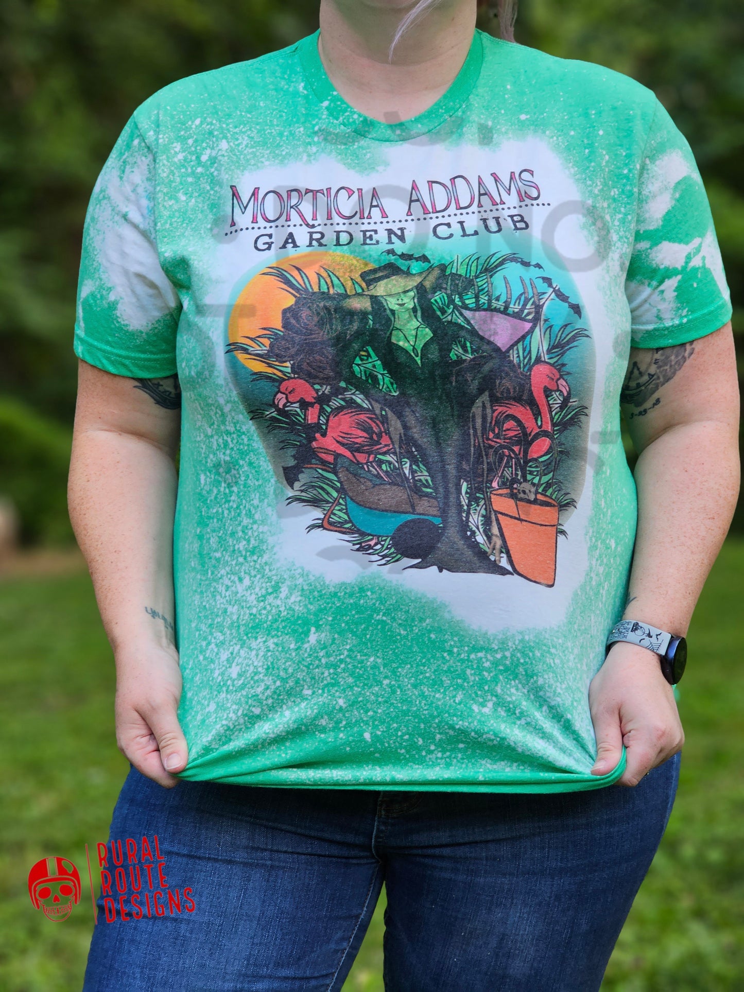Morticia Addams garden club