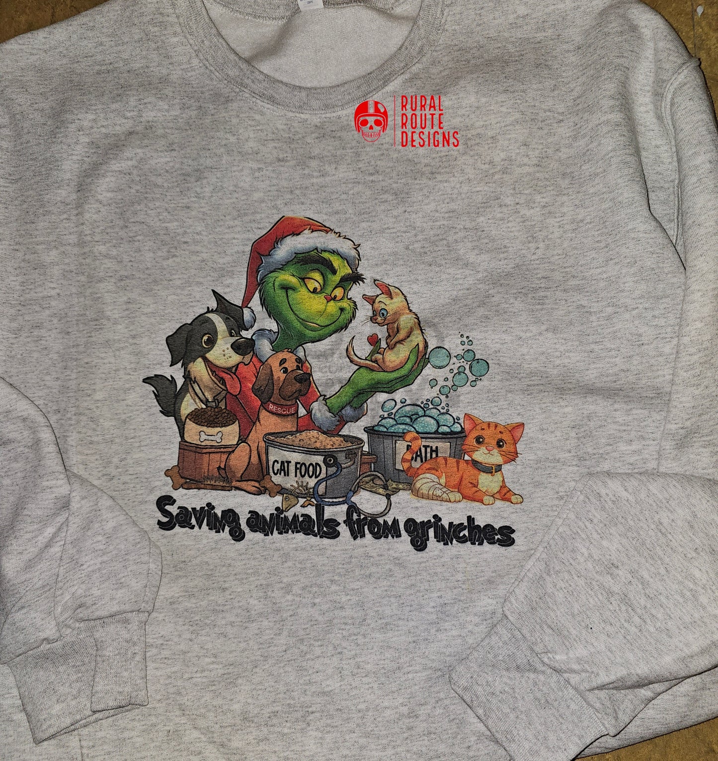 The green man saving animals