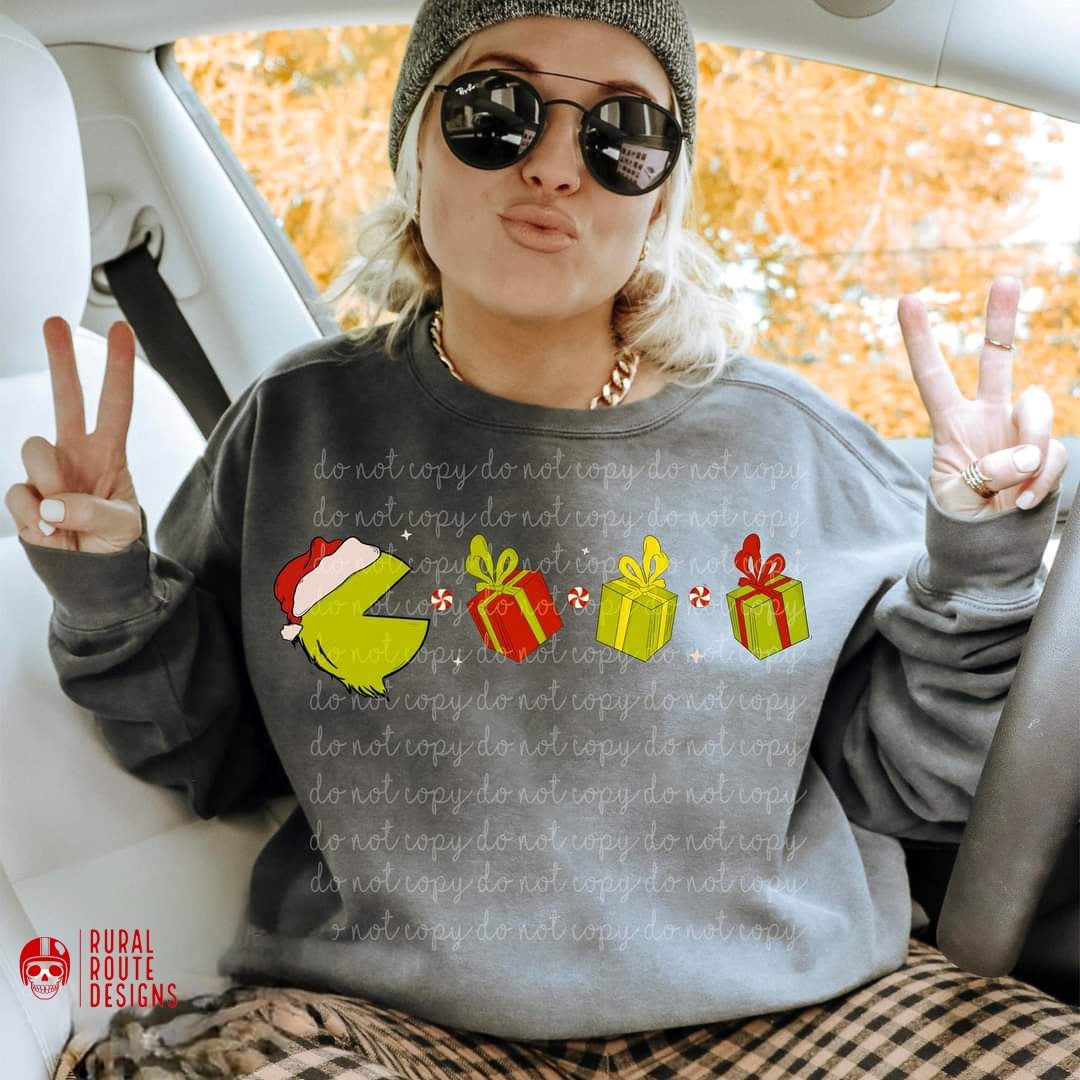 Grinchy Pacman Adult Sizes