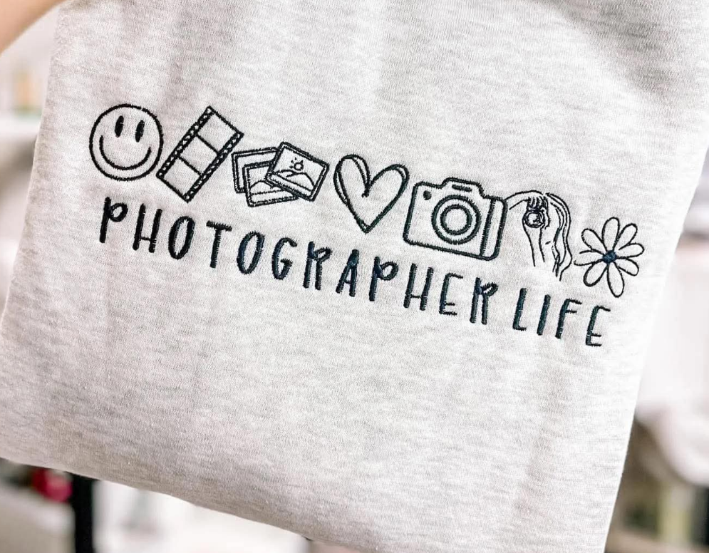Work Life Icons embroidered