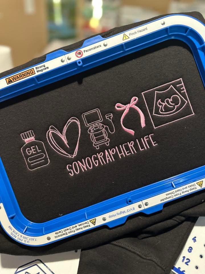 Work Life Icons embroidered