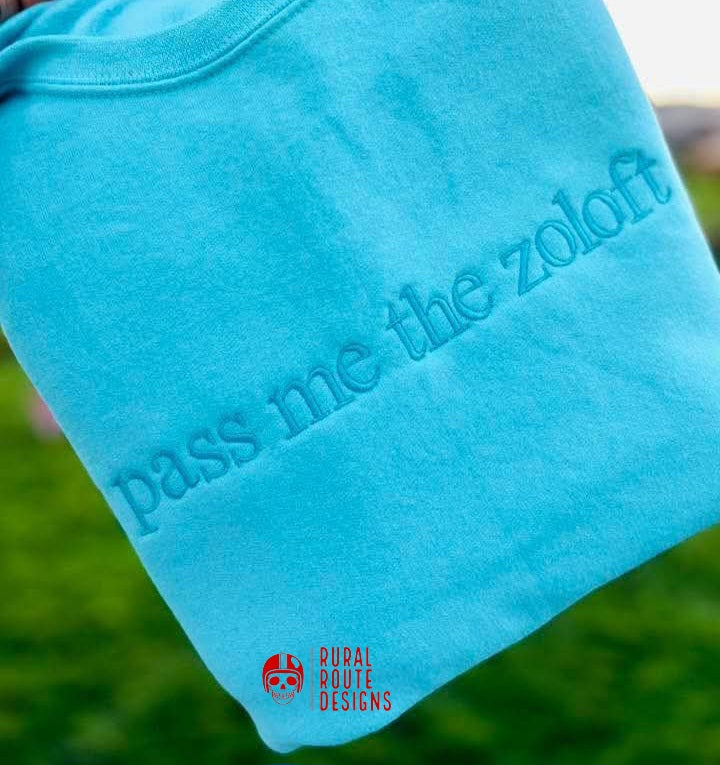 Pass me the embroidered sweatshirt