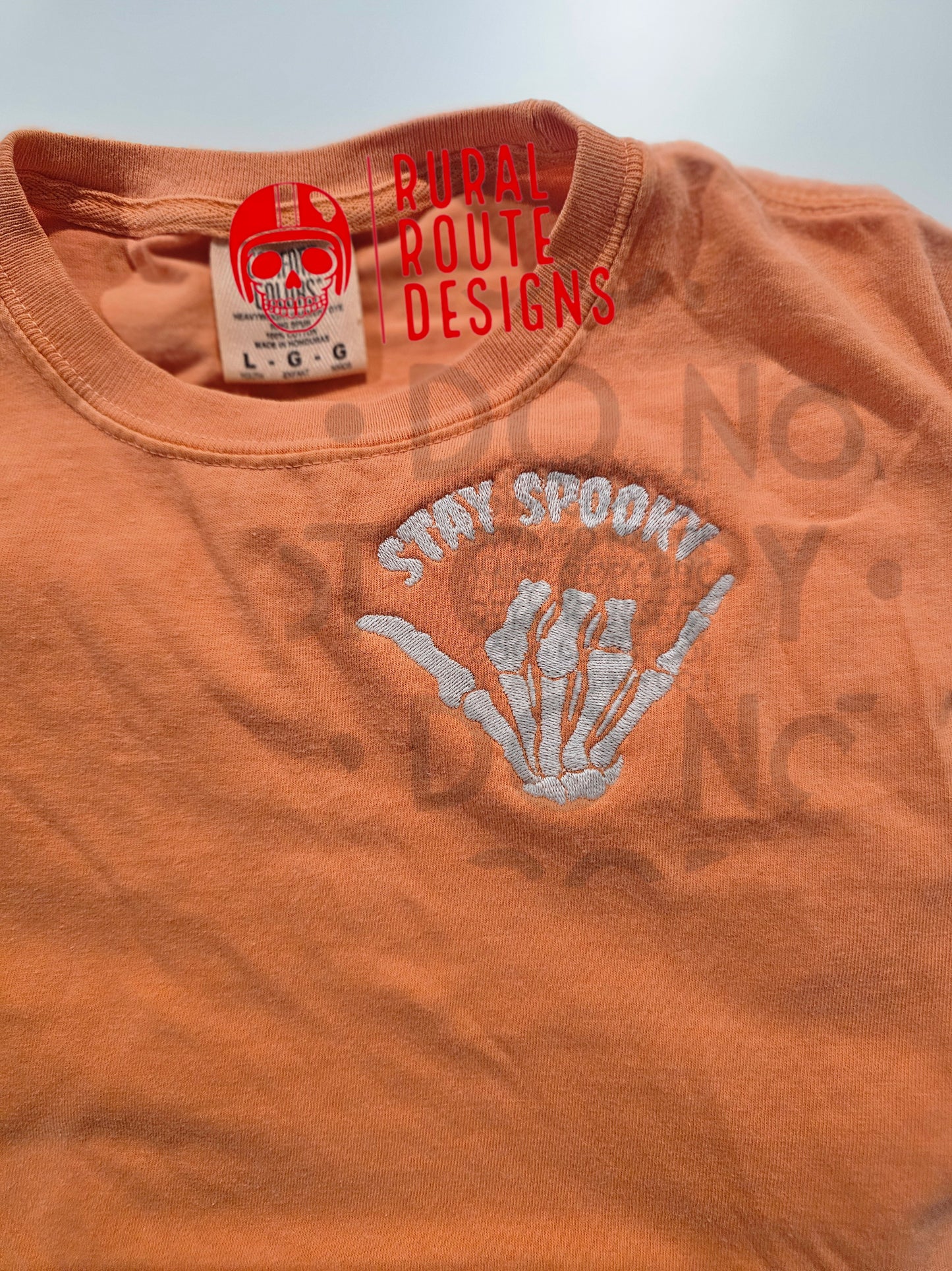 Embroidered Spooky Cats or Stay Spooky Design