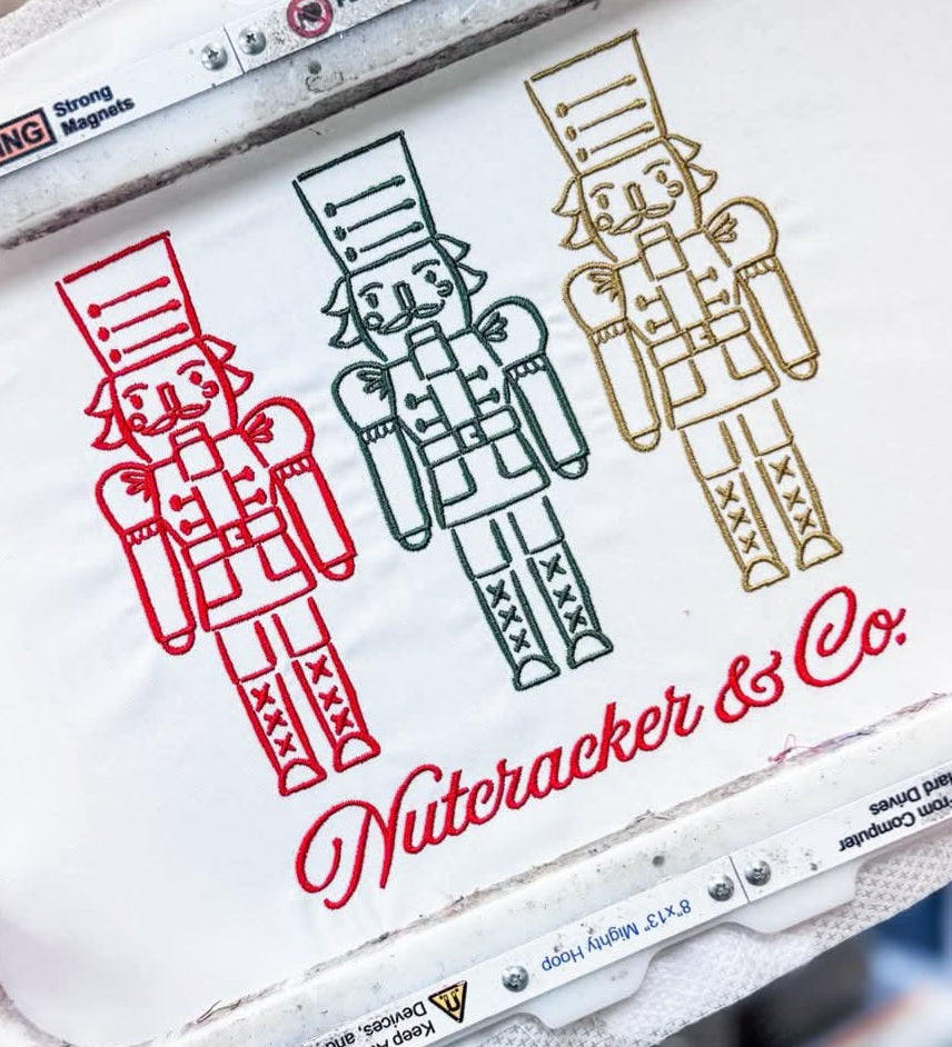 Nutcracker embroidered