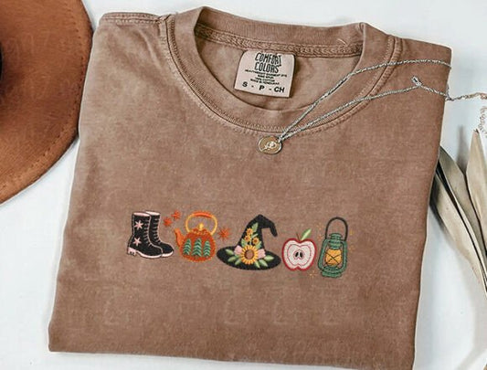 Embroidered Cozy Autumn