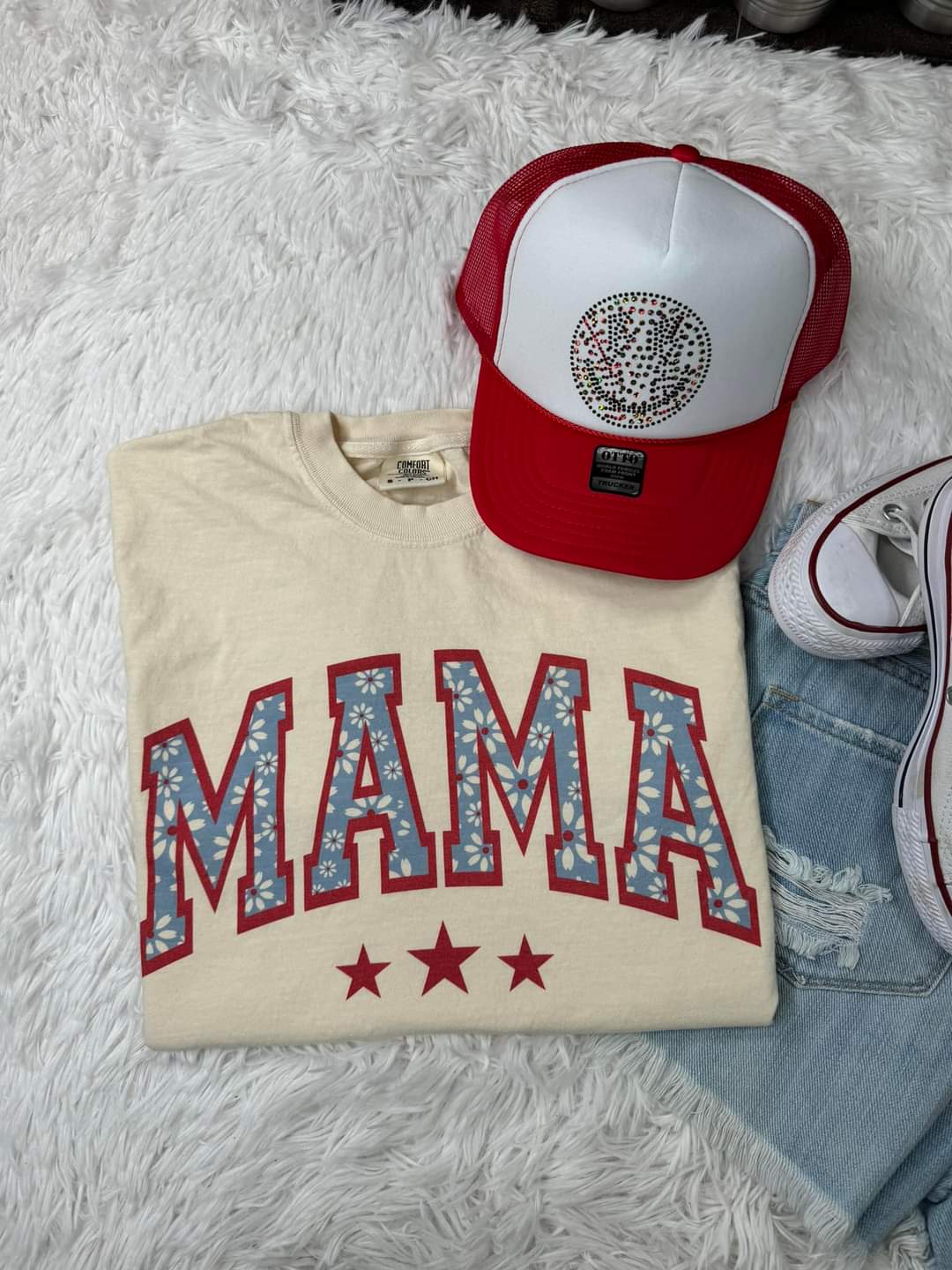 Mama Daisy puff t-shirt