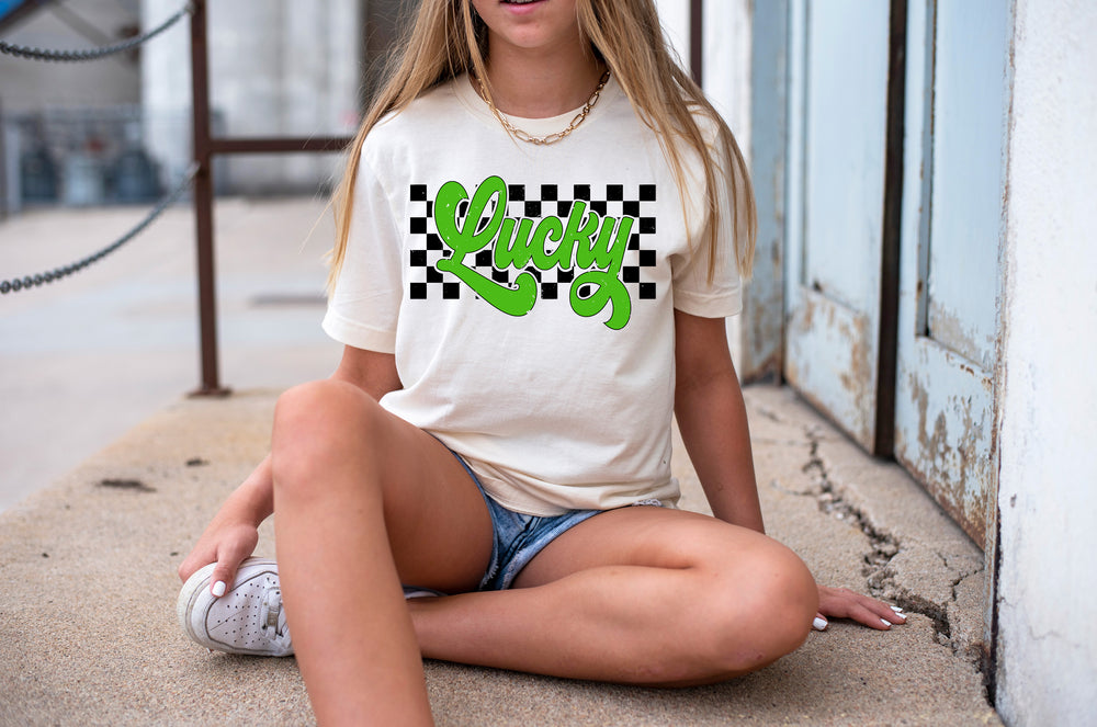 Lucky Checkered T-shirt