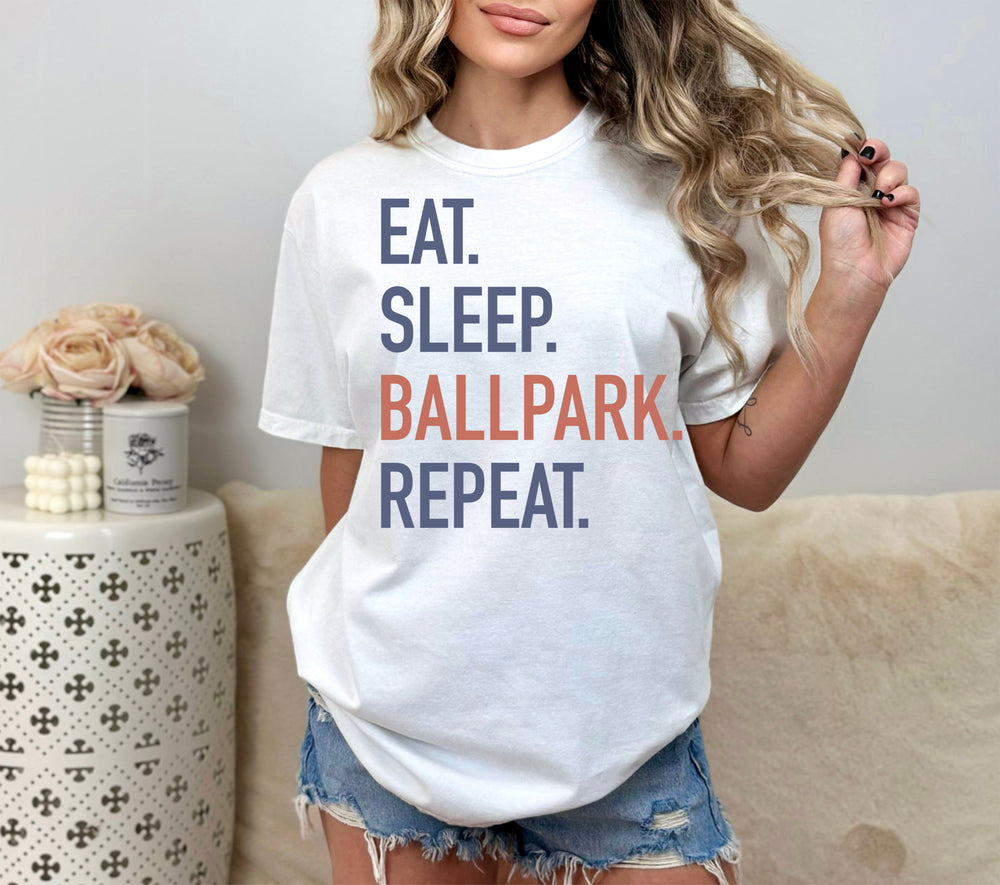 Eat. Sleep. Ballpark. Repeat T-shirt