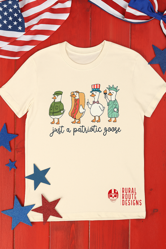 Patriotic Goose tee
