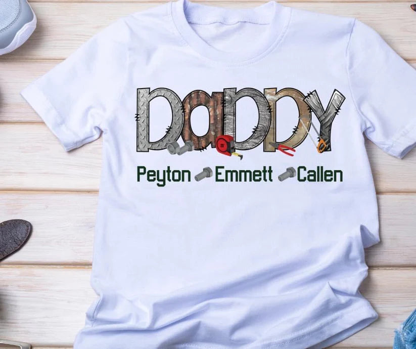 Manly Dad Name Tee