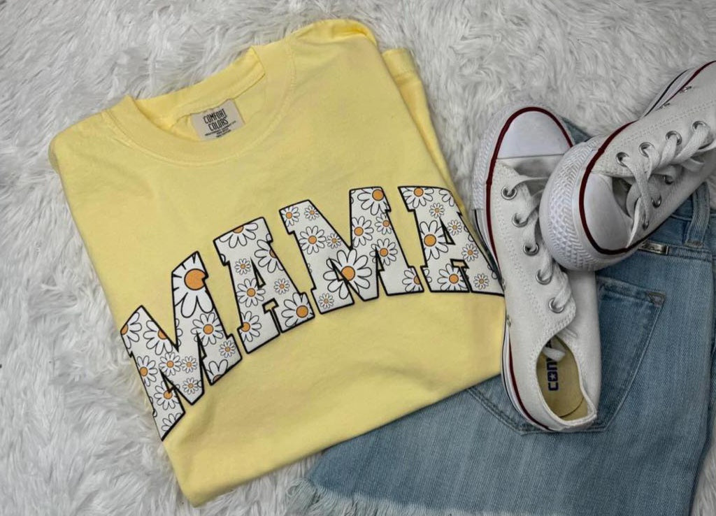 Mama Daisy puff print Tee