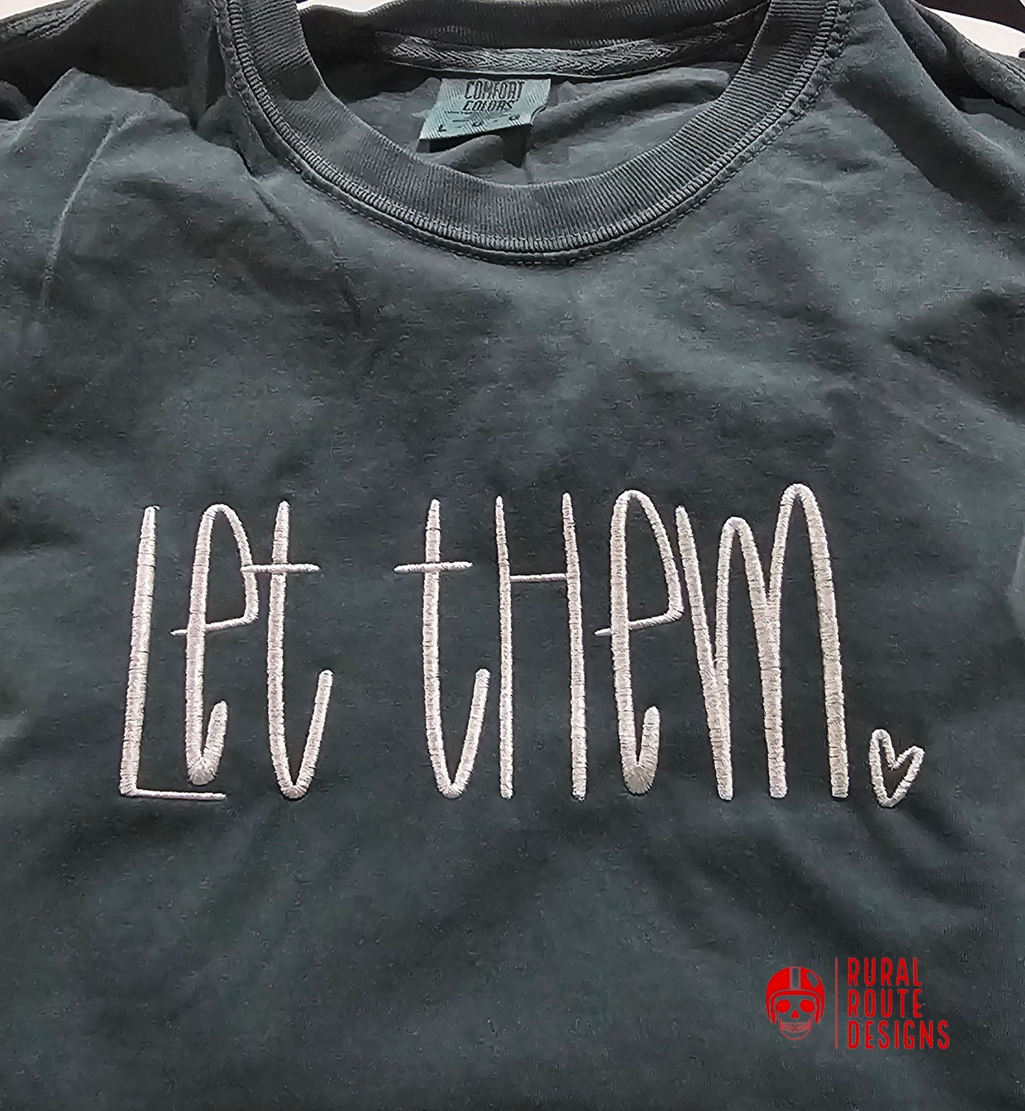 Let them (embroidery design)