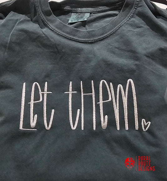 Let them (embroidery design)