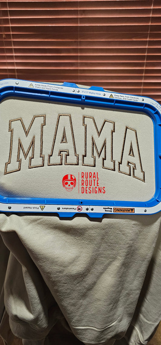 Mama embroidered