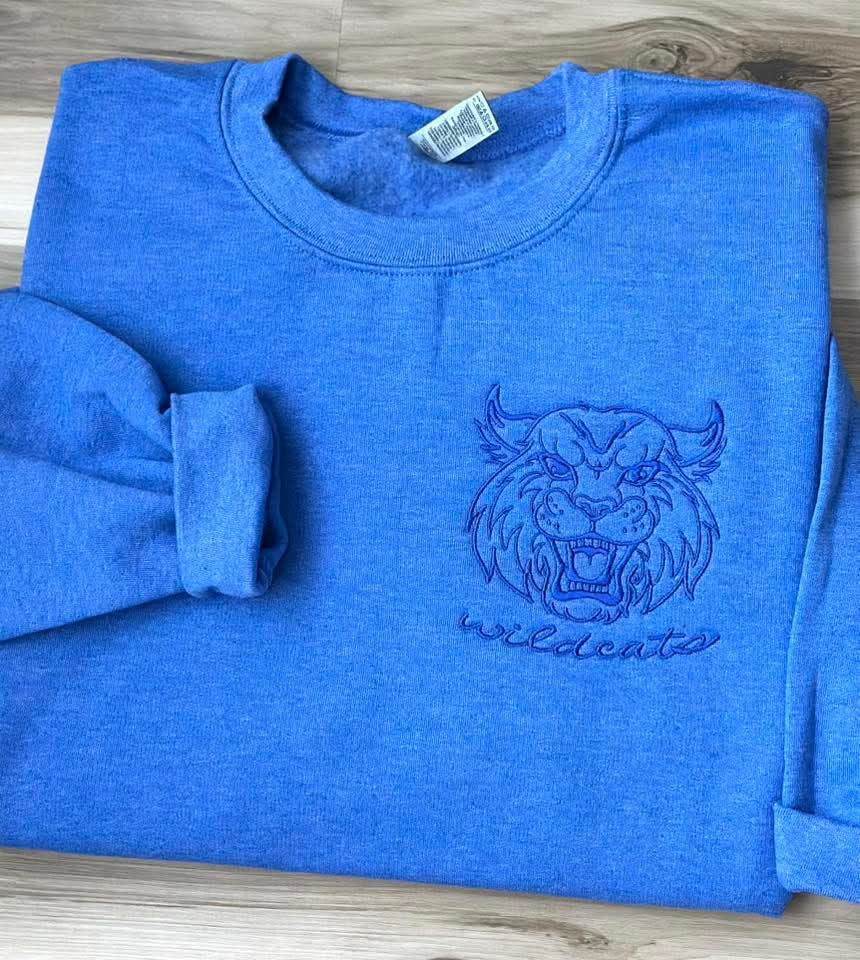 Cat Embroidered Sweatshirt