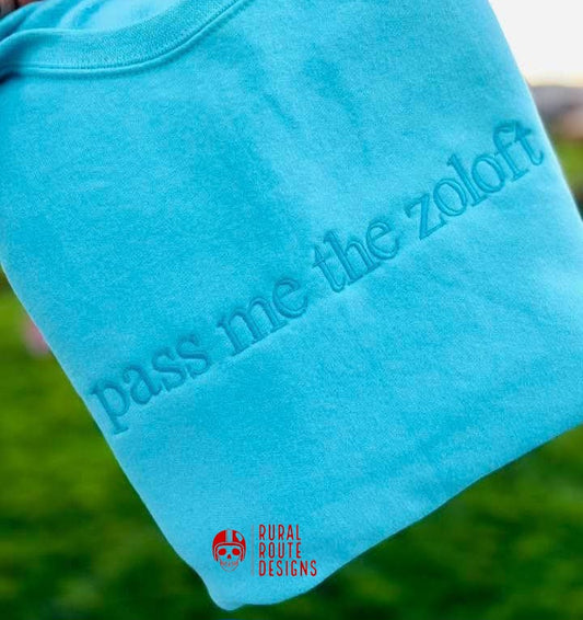 Pass me the embroidered sweatshirt