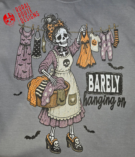 Barely hanging on