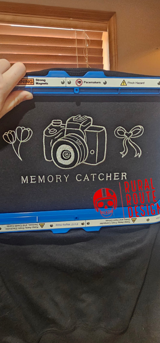 Memory catcher embroidered