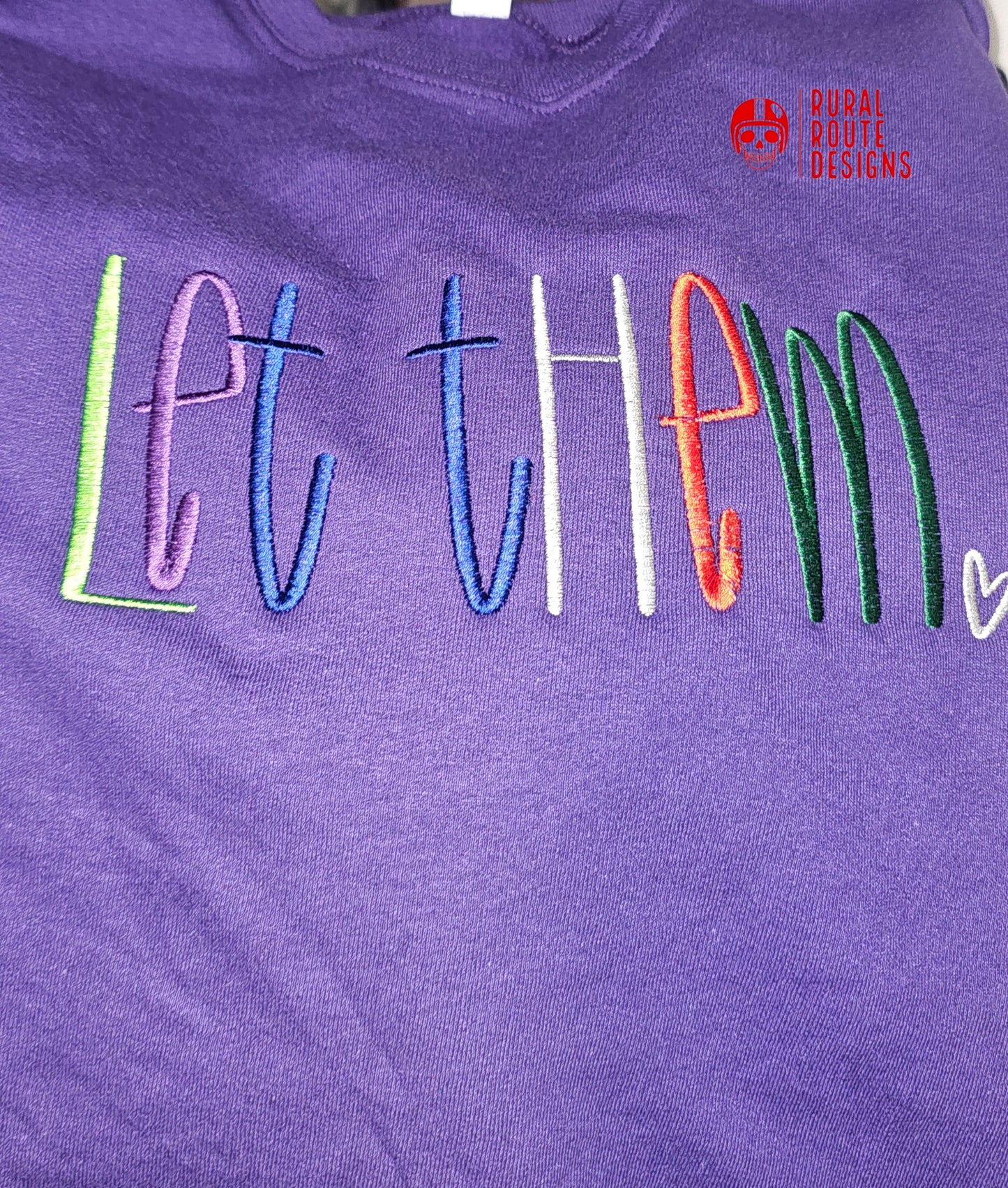 Let them (embroidery design)