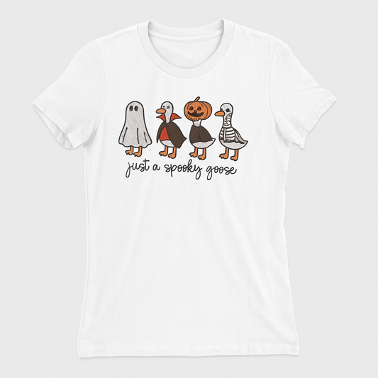 Spooky Goose , embroidered