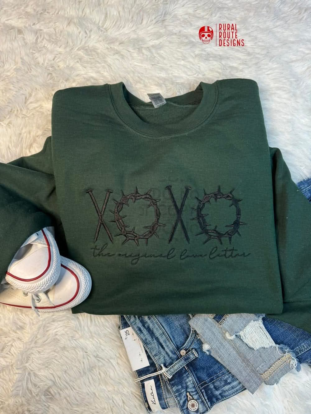 Xoxo, original Love story (embroidery)