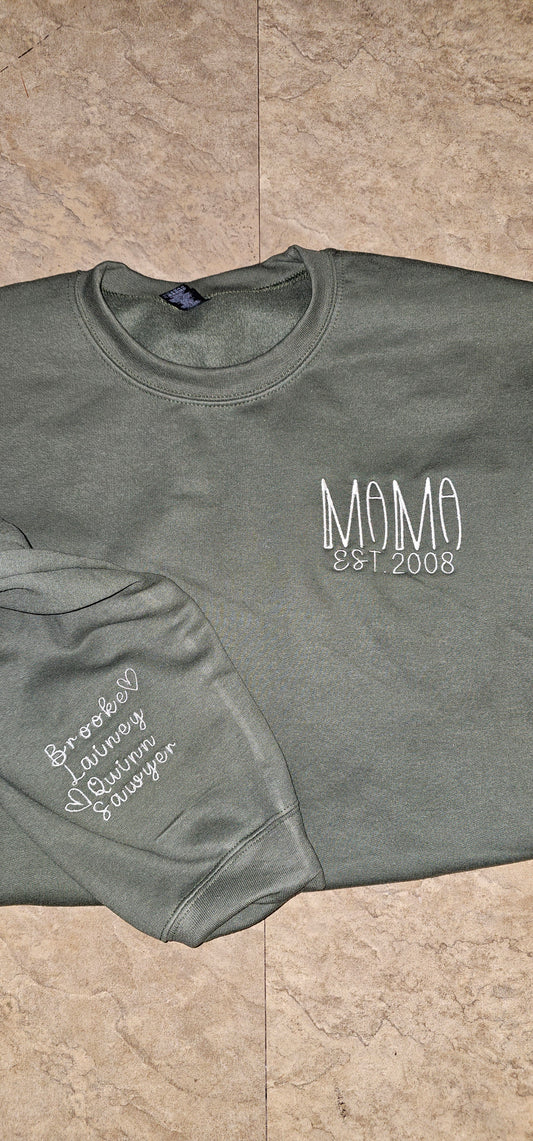 Custom name, pocket embroidered